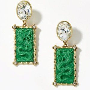 Heidi Daus "Lots of Luck" Dragon Drop Earrings-Pierced
